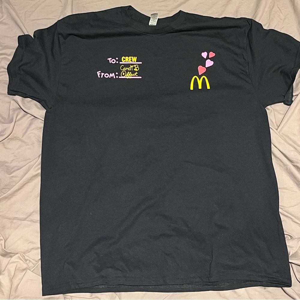 Xtra Large Quavo x Cardi B x McDonald’s Collab Shirt
